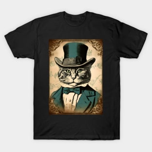 King of Catsland - Vintage Cat in Suit T-Shirt